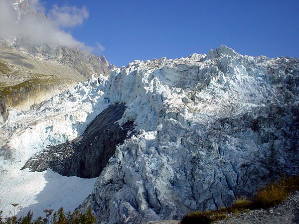 Glacier d'Argentière, septembre 2002.