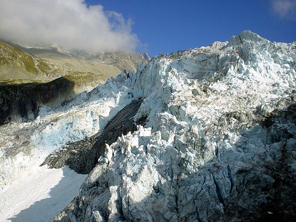 Glacier d'Argentière, septembre 2002.