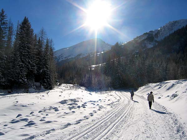 Val Ferret (Valais): un extraordinaire domaine de ski de fond à La Fouly, dans une nature sauvage bien préservée...