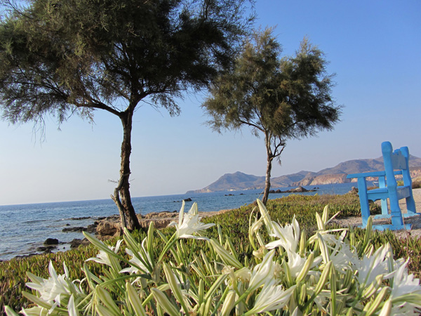 Aspects de Milos, l'&icirc;le volcanique des Cyclades o&ugrave; fut retrouv&eacute;e la V&eacute;nus de Milo. Septembre 2011.