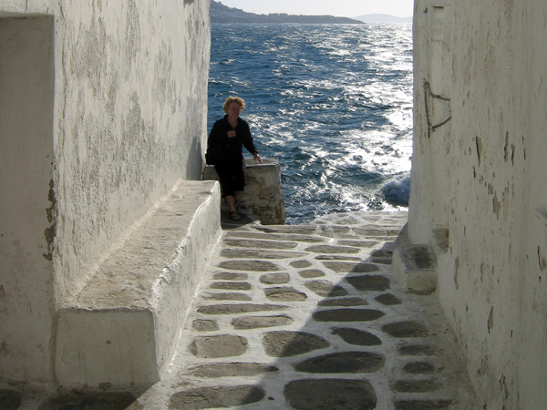 Aspects de Mykonos, l'île la plus jet-set des Cyclades, 2006.