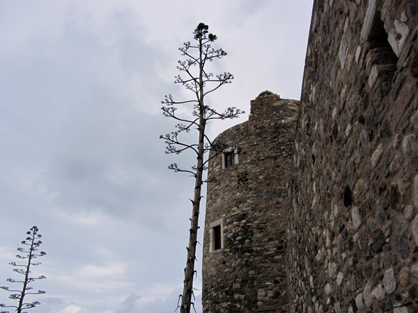 Vieille ville de Ch&oacute;ra, &agrave; Naxos, plus grande et plus haute &icirc;le des Cyclades, avril 2012.