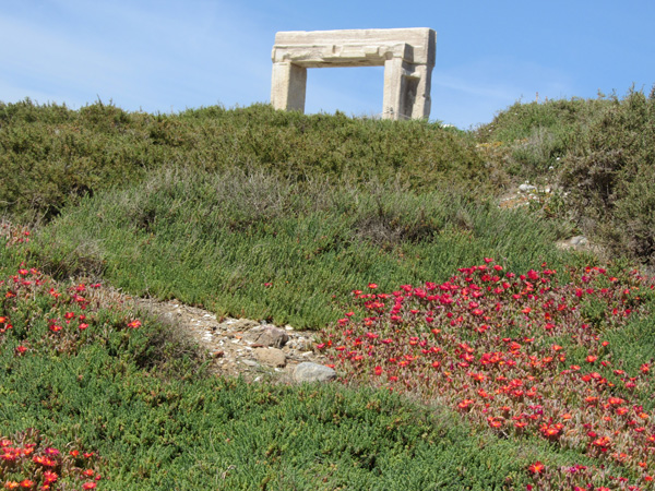 Portara (Temple d'Apollon), Chóra, Naxos, avril 2012.