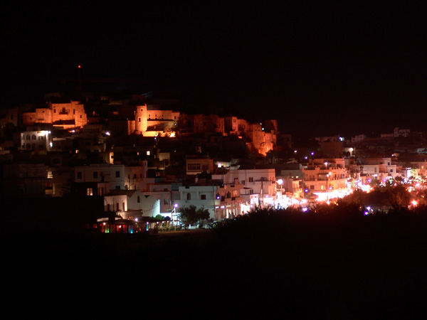 Vieille ville de Ch&oacute;ra, &agrave; Naxos, plus grande et plus haute &icirc;le des Cyclades, 2007.