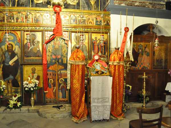 Parikia, Paros, Cyclades, avril 2012. Basilique Panaghia Katapoliani.