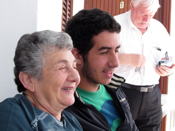 Paros, Cyclades, avril 2012. Ambiances de l'Hôtel Eleftheria, à Livadia-Parikia.