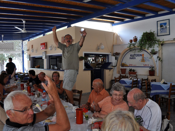 Fiesta à Livadia, Parikia, sur l'île de Paros, septembre 2011.