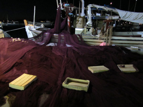 Parikia, sur l'&icirc;le de Paros, septembre 2011.