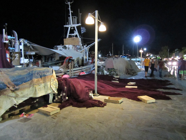 Parikia, sur l'&icirc;le de Paros, septembre 2011.