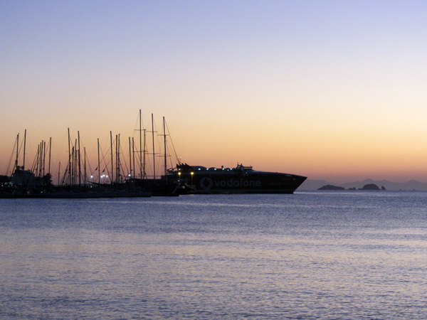 Parikia, sur l'&icirc;le de Paros, septembre 2011.