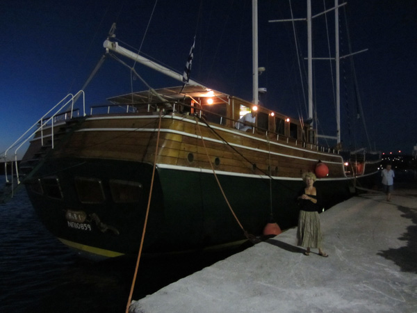 Parikia, sur l'&icirc;le de Paros, septembre 2011.