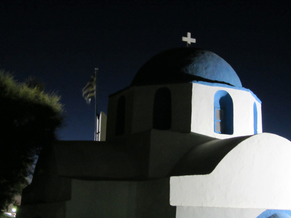 Parikia, sur l'&icirc;le de Paros, septembre 2011.