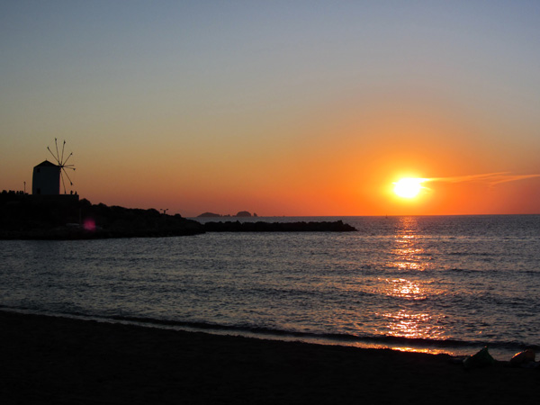 Parikia, sur l'&icirc;le de Paros, septembre 2011.