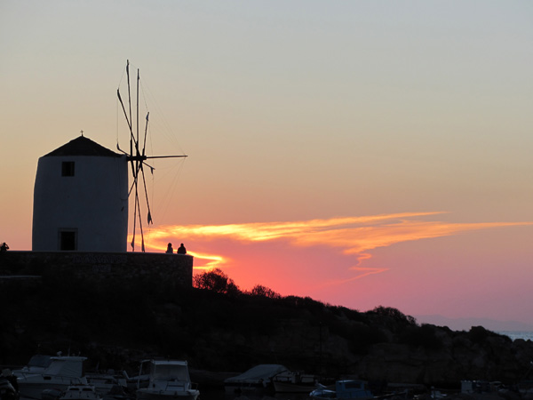 Parikia, sur l'&icirc;le de Paros, septembre 2011.