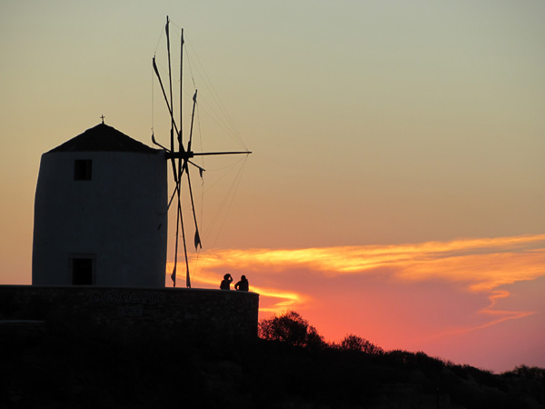 Parikia, sur l'&icirc;le de Paros, septembre 2011.