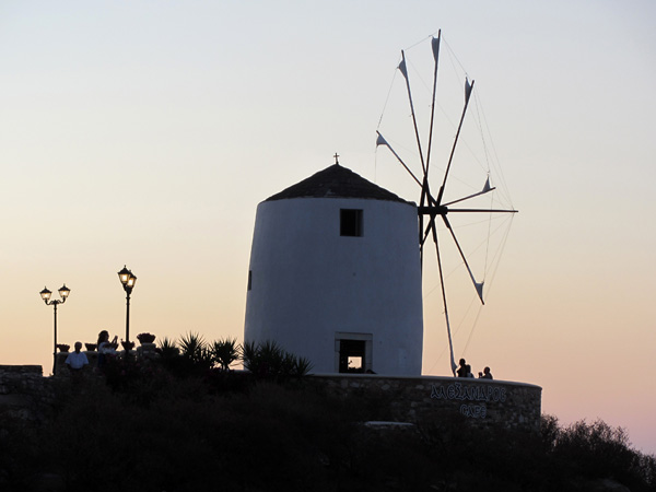 Parikia, sur l'&icirc;le de Paros, septembre 2011.