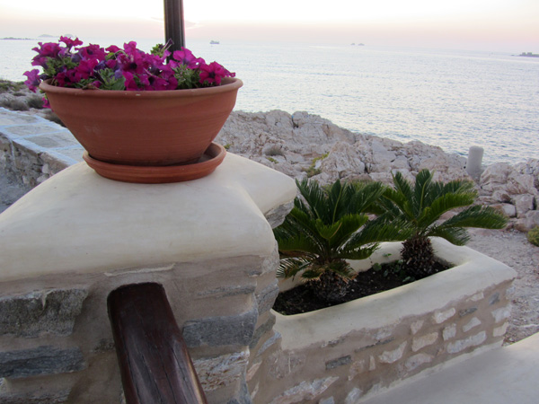 Parikia, sur l'&icirc;le de Paros, septembre 2011.