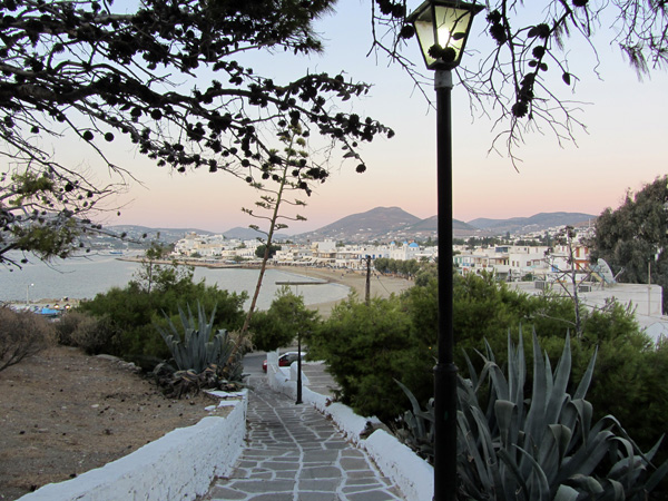 Parikia, sur l'&icirc;le de Paros, septembre 2011.