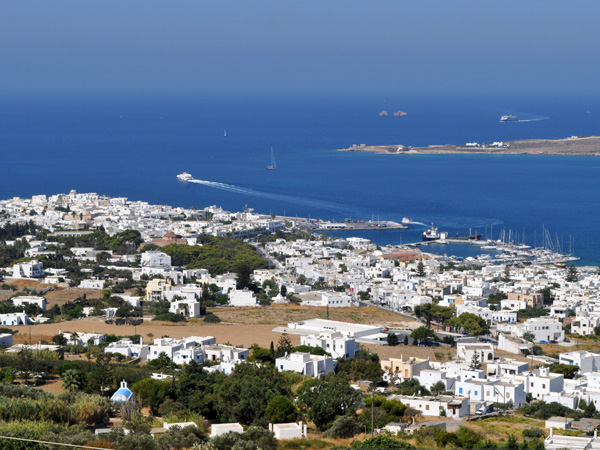 Parikia, sur l'&icirc;le de Paros, septembre 2011.