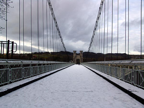 Le Pont de la Caille, près d'Annecy (France), 18 décembre 2004.