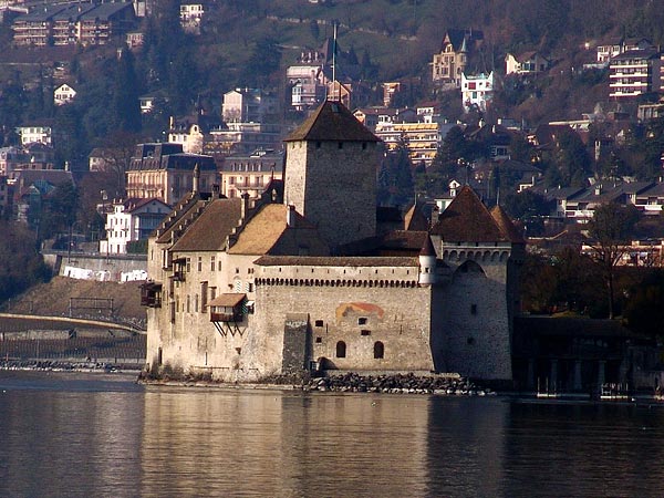 Veytaux et le Château de Chillon, 20 mars 2005.