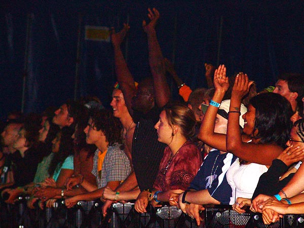 Ambiances du Paléo Festival 2005, jeudi 21 juillet 2005.