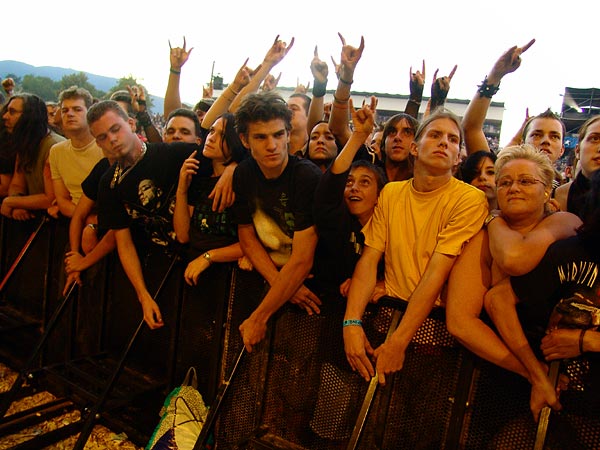 Ambiances du Paléo Festival 2005, vendredi 22 juillet 2005.