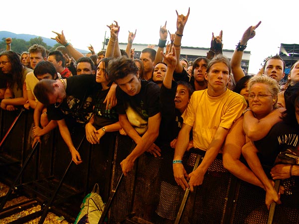 Ambiances du Paléo Festival 2005, vendredi 22 juillet 2005.