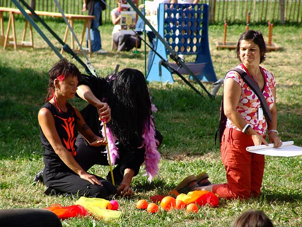 Ambiances du Paléo Festival 2005, samedi 23 juillet 2005.