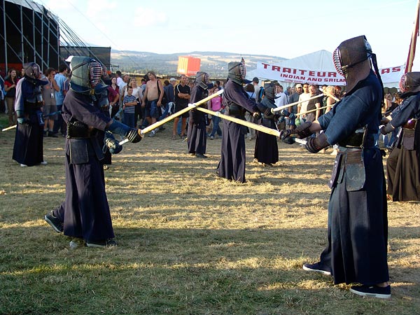 Ambiances du Paléo Festival 2005, samedi 23 juillet 2005.