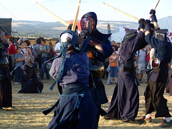 Ambiances du Paléo Festival 2005, samedi 23 juillet 2005.