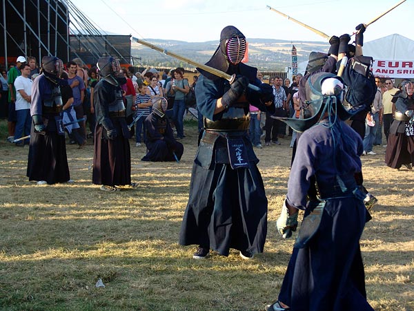 Ambiances du Paléo Festival 2005, samedi 23 juillet 2005.