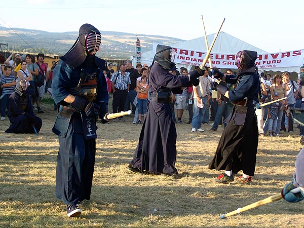 Ambiances du Paléo Festival 2005, samedi 23 juillet 2005.