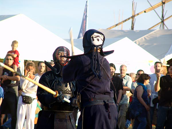 Ambiances du Paléo Festival 2005, samedi 23 juillet 2005.