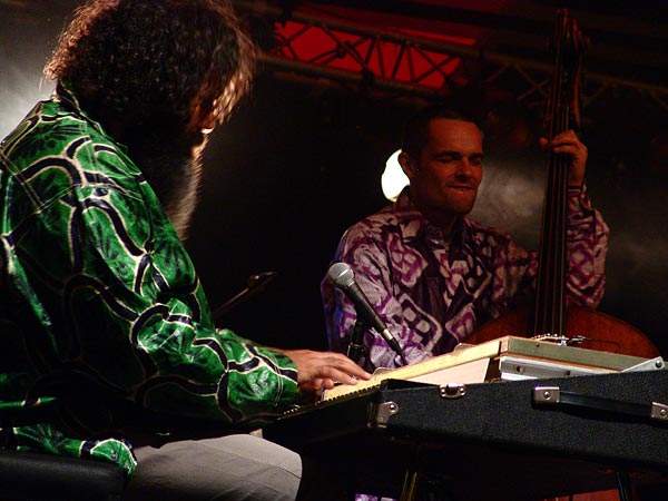 Malcolm Braff Combo, un pianiste de grand chemin au World Music Festival d'Oron, dimanche 31 juillet 2005.
