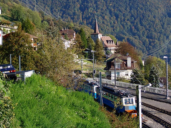 Gare MGN de Glion, octobre 2005.