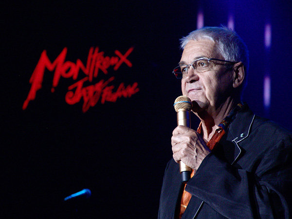 Montreux Jazz Festival 2009, Tribute to Chris Blackwell: Claude Nobs introducing Ray Lema, July 10, Auditorium Stravinski.