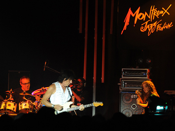 Montreux Jazz Festival 2009: Jeff Beck, July 17, Miles Davis Hall. Jeff Beck guitar, Tal Wilkenfeld bass, Jason Rebello keyboards, Vinnie Colaiuta drums.