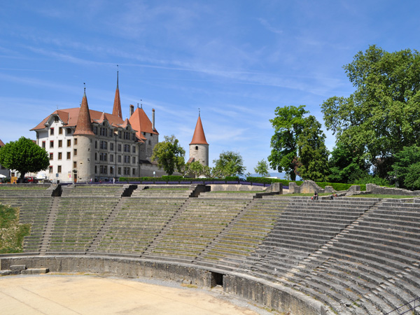 Avenches, dans la région des Trois-Lacs, ancienne capitale de l'Helvétie romaine, 9 mai 2011.