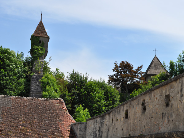 Cité médiévale d'Estavayer-le-Lac, région des Trois-Lacs, 22 mai 2011.