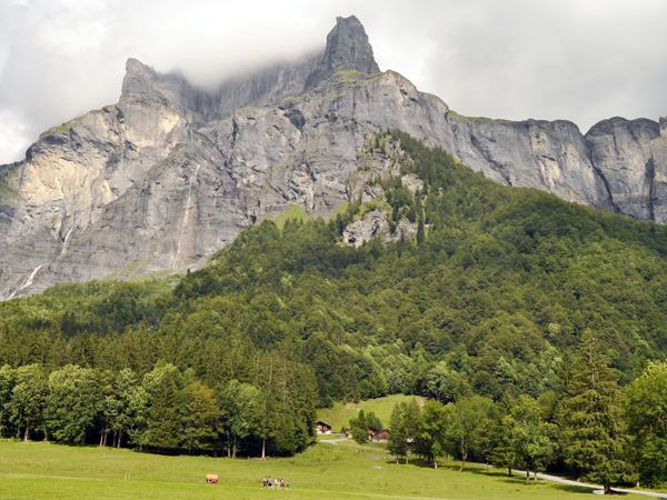 Le célèbre Cirque du Fer à Cheval (Sixt), près de Samoëns (Haute-Savoie), 31 juillet 2011.