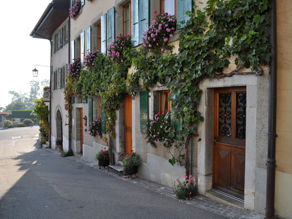 Chexbres en Lavaux, village vigneron surnommé le Balcon du Léman, automne 2011.