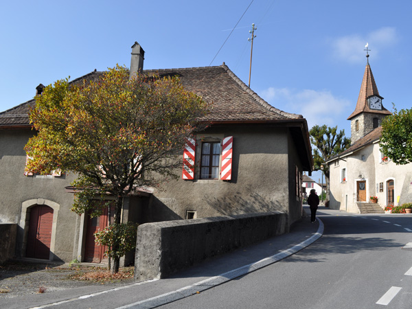 Le village d'Allaman, sur La Côte, octobre 2011.