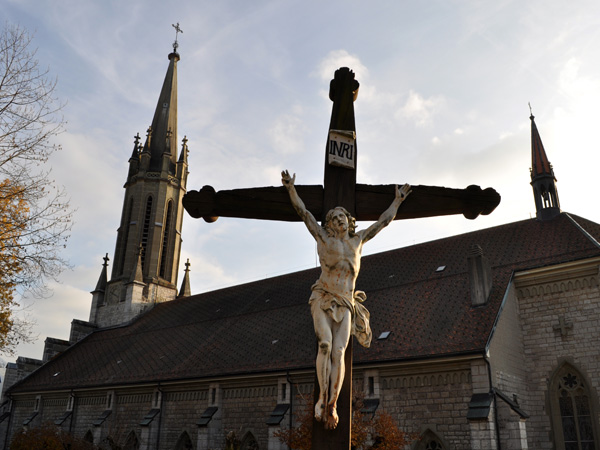 Châtel-St-Denis, chef-lieu de la Veveyse, octobre 2011.