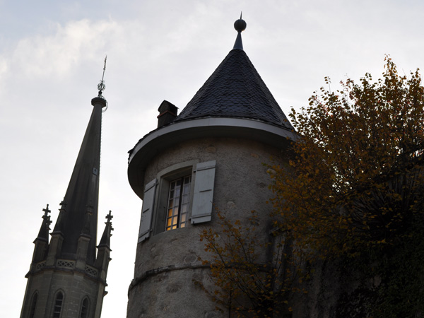 Châtel-St-Denis, chef-lieu de la Veveyse, octobre 2011.