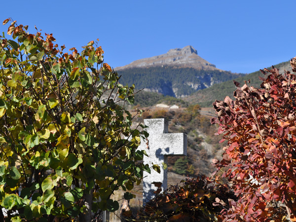 Village vigneron de Salquenen (Salgesch), Haut-Valais, novembre 2011.