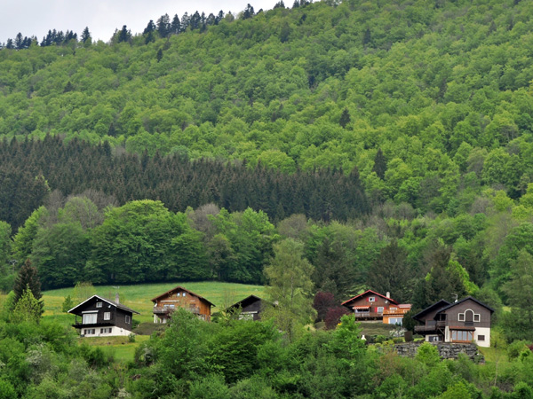 Goumois, in the Jura Mountains, on the border between Switzerland and France, May 2012.
