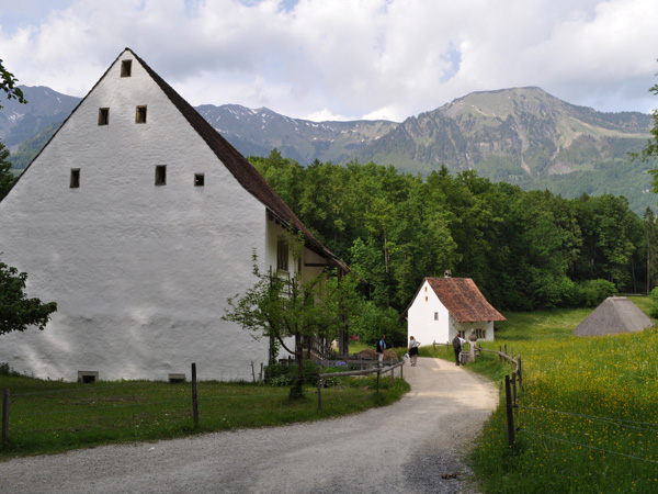 Reportage photo à Ballenberg, Musée suisse de l'habitat rural, près de Brienz (Oberland bernois), mai 2012.