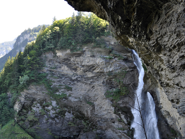 Balade à Meiringen et aux chutes de Reichenbach, dans l'Oberland bernois, août 2012.