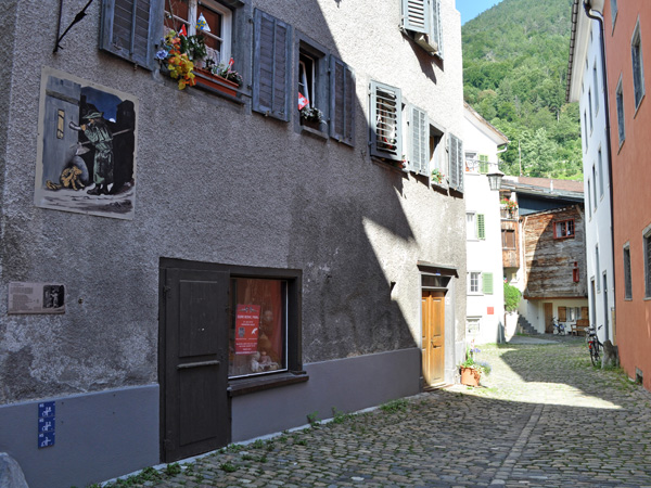 Chur (Coire), capital of Grischun (Graubünden), in Southeastern Switzerland, August 2012.